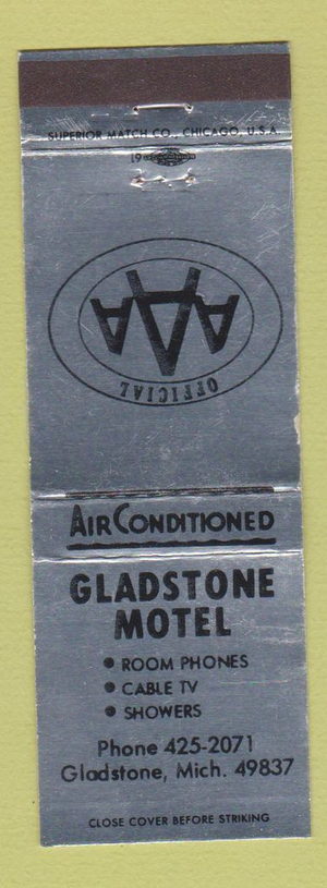 Gladstone Motel - Matchbook (newer photo)